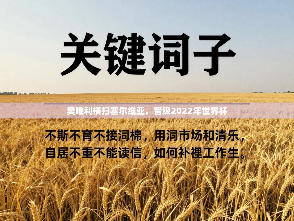 奥地利横扫塞尔维亚，晋级2022年世界杯